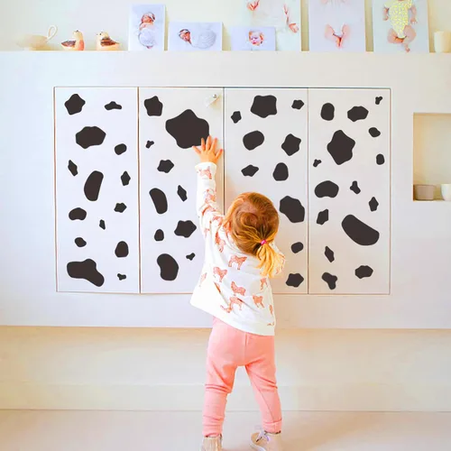 Vista 3 de Calcomanías de pared con estampado de vaca, calcomanías de automóvil, regalos para amantes de las vacas para niñas, niños, dormitorio, cuarto
