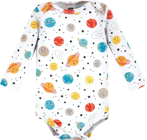 Vista 96 de Hudson Baby Body unisex de algodón de manga larga para bebé, leopardo rosa rojo