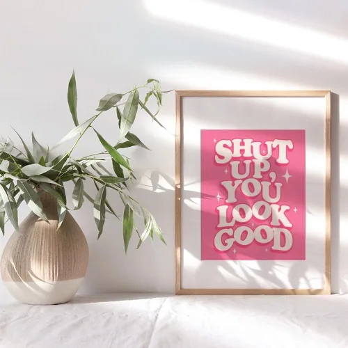 Vista 9 de Bonita decoración de baño rosa para mujer, divertidas decoraciones de pared de baño, decoración de pared de baño, imágenes de baño, letrero de baño