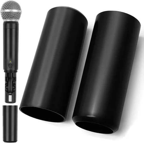 Vista 9 de Paquete de 2 fundas de batería de repuesto para micrófono inalámbrico Shure SVX2/PG28, SVX24/PG58, KCX2/PG58 para reparar la parte rota