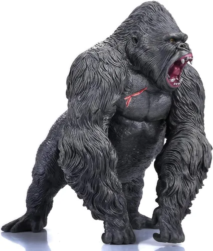 Vista 5 de Gemini&Genius Gorilla Toys Tyrannosaurus Rex Dinosaur World Toys Stand Up con mandíbula movible, figura de acción de gorila de regalo para niños