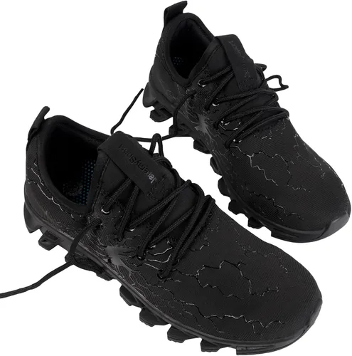 Vista 4 de Zapatos deportivos Lightweught para niños y niñas pequeños/grandes Negro