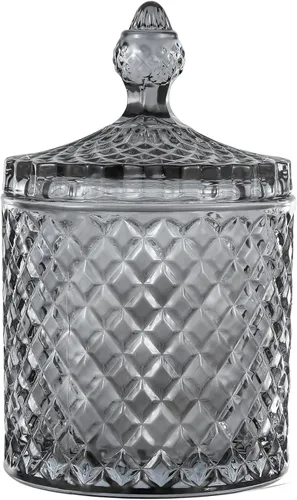 Vista 19 de Paquete de 2 Portacotonetes Frascos de Boticario de Vidrio Grueso con Tapa para Decoración de Baño Organizador de Almacenamiento para Hisopos