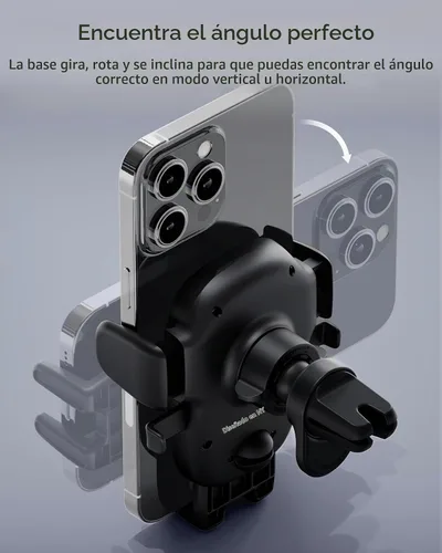 Vista 5 de iOttie Easy One Touch Advanced soporte de teléfono para coche con ventosas - Soporte universal para teléfono celular para iPhone, Google, Samsung