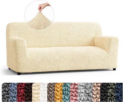 Vista 56 de PAULATO BY GA.I.CO. Funda para Silla - Funda para Sillón - Funda para Sillón - Funda de Tela Suave - Protector de Muebles Elegante de Ajuste Ceniza