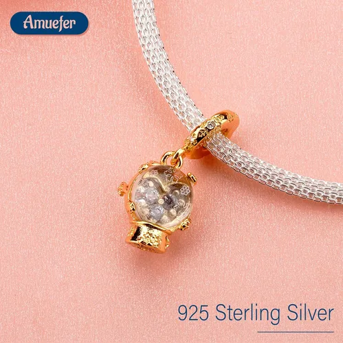 Vista 113 de Amufer S925 Charms for Women, compatible with Pandora Bracelets and Necklaces, Jewelry Gift