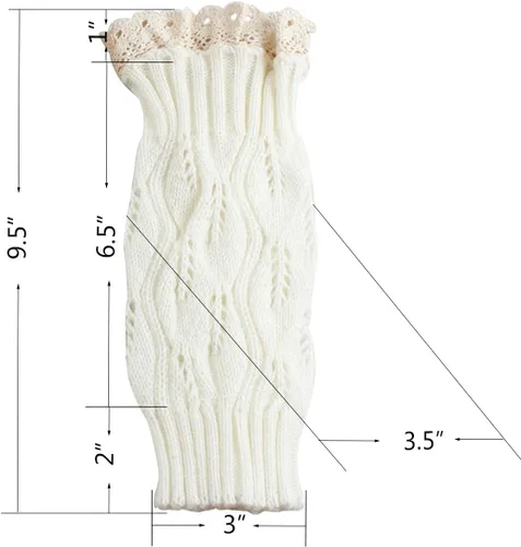 Vista 7 de Calcetines de punto para botas de mujer, ideal como regalo de invierno