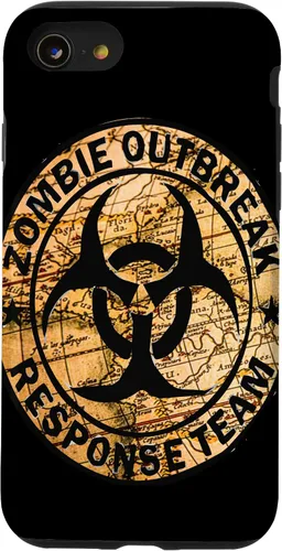 Vista 18 de iPhone 16 Funny Halloween Apocalypse Outbreak Zombie Response Team Case