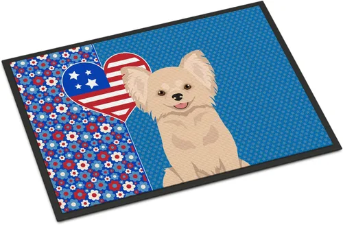 Vista 156 de Caroline's Treasures WDK5119JMAT Airedale Terrier USA - Tapete para interiores o exteriores, 24 x 36 pulgadas, tapete para puerta delantera