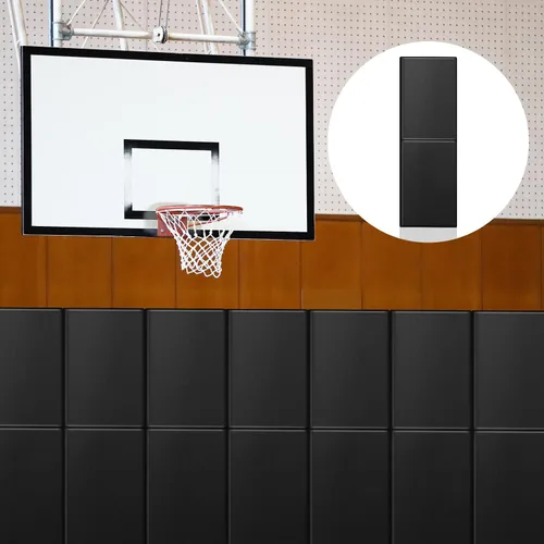 Vista 2 de Liliful 1 almohadilla de pared para gimnasio, duradera, impermeable, para cancha de baloncesto, con cinta adhesiva de doble cara para seguridad