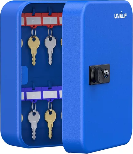 Vista 10 de Uniclife Gabinete de llave de acero de 20 llaves, caja de llaves con Negro
