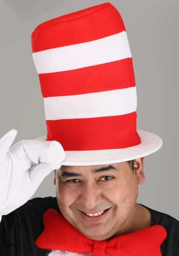 Vista 9 de Dr. Seuss - Disfraz de The Cat in the Hat para adultos, talla L