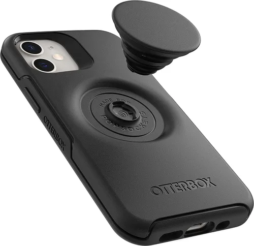 Vista 3 de OtterBox Otter + POP Symmetry Series - Funda para iPhone 12 Mini, color negro