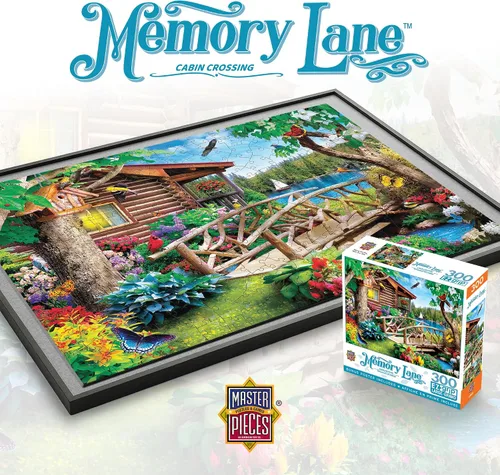 Vista 6 de MasterPieces - Rompecabezas de 300 piezas, formas grandes de agarre EZ, cruce de cabina, diversión para adultos, personas mayores, familia, niños