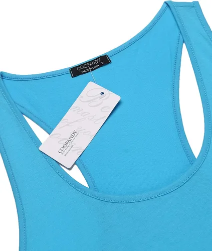 Vista 6 de COOFANDY Paquete de 3 camisetas sin mangas de algodón para hombre, sin mangas, estilo casual, clásicas
