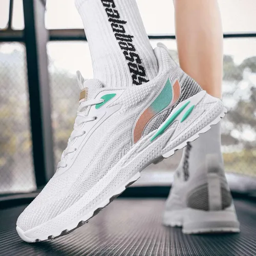 Vista 7 de VAXAV Tenis de malla ligera para hombre, zapatos de moda para correr, trotar, caminar (6.5-10)