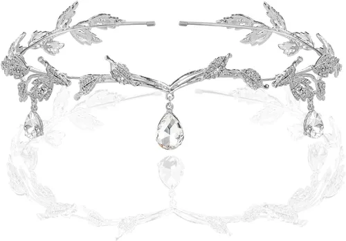 Vista 7 de Babeyond Mujeres, bodas, dama de honor, tiara, vidrio austríaco, banda con caja de regalo Wedding Accessories, Bridal Hair Accessories, Crystal