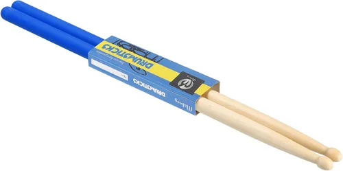 Vista 11 de PATIKIL Baquetas de madera de arce con mango antideslizante, agarre para tambor, 7A, negro, 1 par para percusión de instrumentos musicales