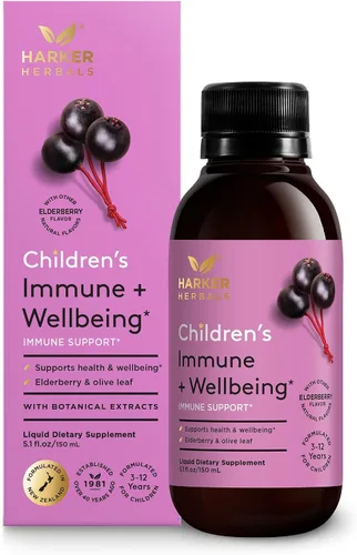Vista 11 de Jarabe Herbal Nocturno para el Pecho Infantil, Apoyo para el Sueño Nocturno para Aliviar la Garganta y el Pecho, con Corteza de Cereza Silvestre