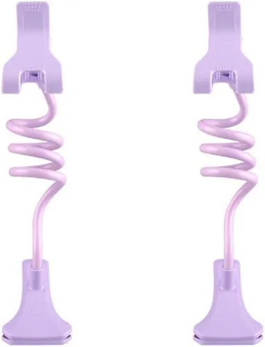 Vista 4 de Magik 2 Pack Soporte de teléfono celular soporte para Tablet Universal Flexible brazo largo cama soporte de sobremesa, Azul claro