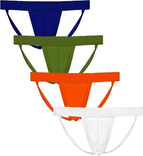 Vista 10 de Summer Code ropa interior con pretina elástica, suspensorio para desempeño deportivo para hombre Paquete de 2 negro