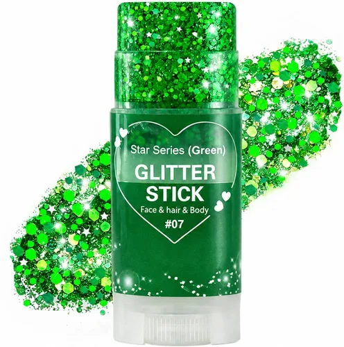 Vista 20 de Go Ho Patriotic Body Glitter Stick, accesorios del 4 de julio, rojo, blanco