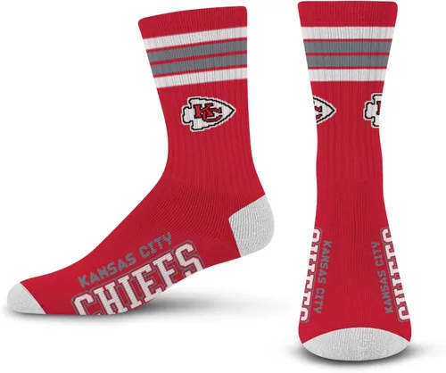 Vista 25 de For Bare Feet - Calcetines para hombre de la NFL, con 4 rayas, de la serie Deuce Performance Crew Los Ángeles Rams