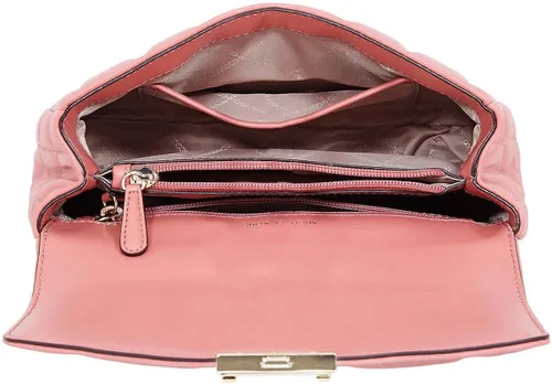 Vista 5 de Michael Kors Soho - Bolso de hombro grande de cuero acolchado, color rosa, Rosa