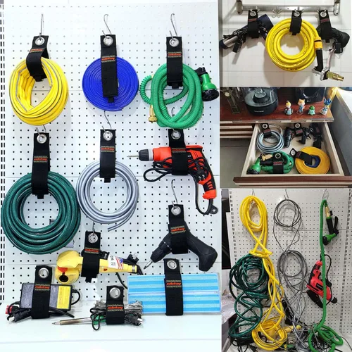 Vista 7 de Paquete de 19 correas de almacenamiento resistentes con capacidad para cables largos de 50 libras