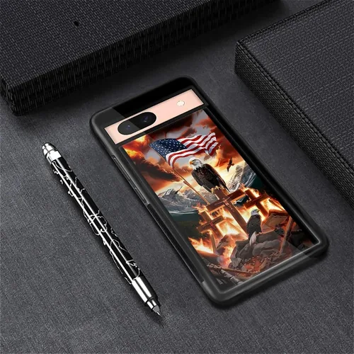 Vista 1878 de Compatible con Google Pixel 4A 5G Mobile Case Creative Acrylic Panel trasero Silicona Protección Grip especialmente diseñado para Google Pixel 4A 5G