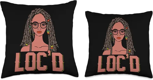 Vista 3 de Locs Afro Dreadlocks Love Natural Beauty Hair It's the Locs for Me-Afro Hair - Almohada de pelo negro americano africano, 16 x 16 pulgadas