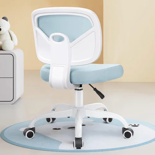 Vista 10 de Primy Silla Alta de Escritorio de Dibujo - Sin Brazos, Altura Ajustable, Respaldo de Malla, con Ruedas, Silla de Escritorio de Pie para Sala de Negro