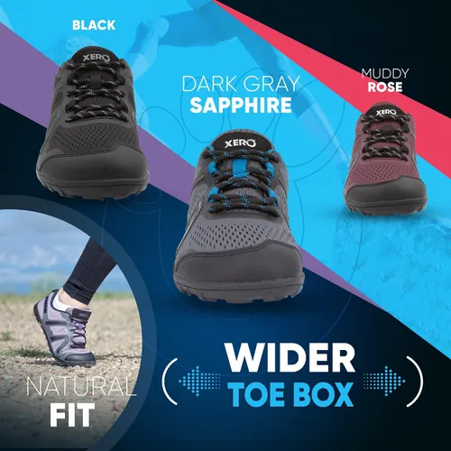 Vista 7 de Xero Shoes Tenis de correr Mesa Trail para mujer, ligeros, descalzos
