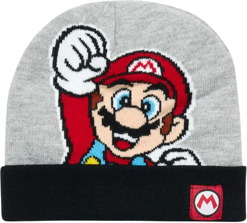 Vista 4 de Nintendo Super Mario Bros Sombrero de invierno de 2 pares de guantes niñosniños pequeños