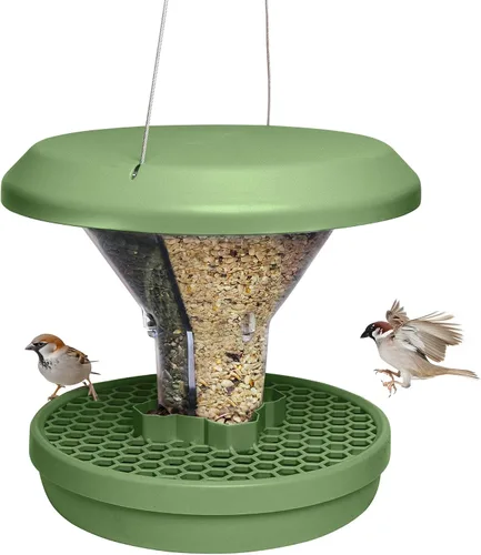 Vista 12 de SWISSINNO Anillo Bloqueador de Aves Grandes, Transparente, Previene que las Palomas, Cuervos y Otras Aves Grandes No Deseadas Asusten a las Aves Más