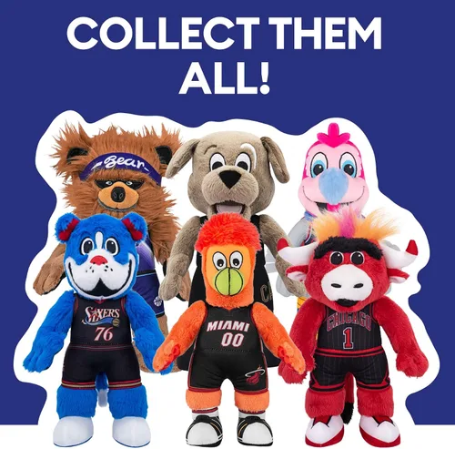 Vista 9 de Bleacher Creatures Atlanta Hawks Harry The Hawk Figura de Peluche de 10" - Una Mascota para Jugar o Exhibir