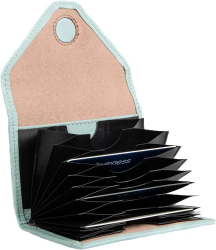 Vista 59 de grande Estuches para tarjetas 3639, Naranja, Tarjetero de cuero con cierre magnético, cartera pequeña de acordeón para mujer