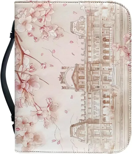 Vista 21 de Cubierta de la Biblia de diseño personalizado Funda de libro con cremallera de cuero PU Funda de transporte de Biblia multifunción Regalo