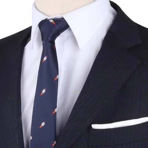 Vista 7 de AUSCUFFLINKS Corbatas deportivas y especiales Corbatas para hombres Lazos tejidos ajustados para el cuello Regalo para colega de trabajo