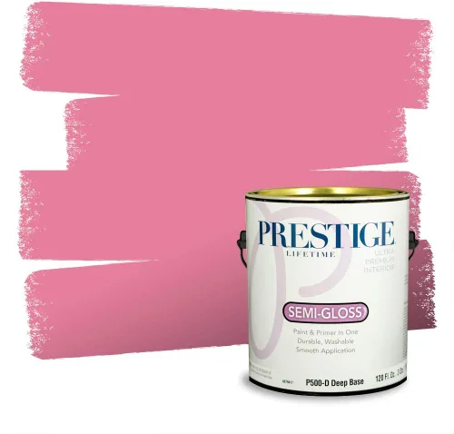Vista 350 de Prestige Paints Pintura exterior e imprimación en uno, 1 galón, plano, coincidencia comparable de Valspar* Amber Rose*