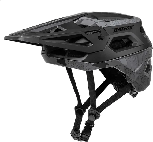 Vista 18 de Casco de Bicicleta BATFOX, Casco de Bicicleta de Montaña para Hombres, Mujeres, Adultos y Jóvenes