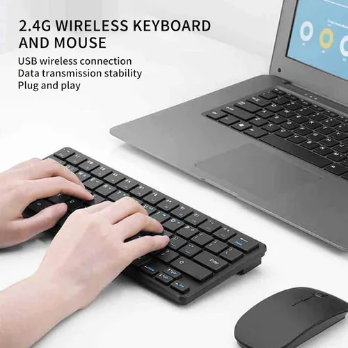 Vista 7 de Teclado y ratón, receptor USB 2.4G teclado conjunto teclado y accesorios de computadora