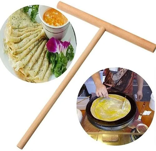 Vista 4 de wsloftyGYd Crepe Maker Pancake Masa Esparcidor de Madera Palo de Cocina Casa Kit de Herramientas DIY