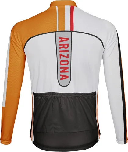 Vista 3 de Personaliza la camiseta de ciclismo de manga larga de Arizona para hombre