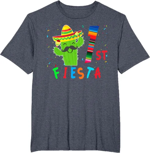 Vista 102 de Camiseta mexicana para fiesta temática de cumpleaños a juego, Negro, S