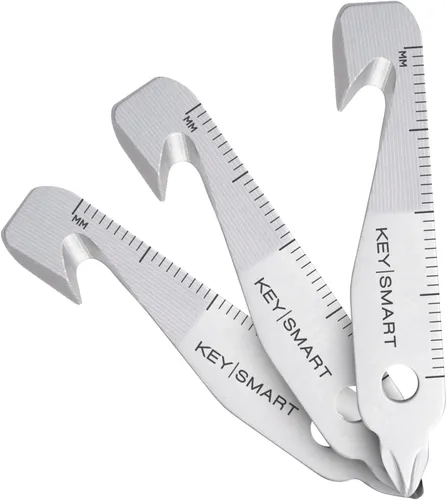 Vista 12 de KeySmart MultiTool - Herramienta multiusos 5 en 1 para llavero con abridor de cajas, regla, barra de palanca, destornillador Phillips y cabeza