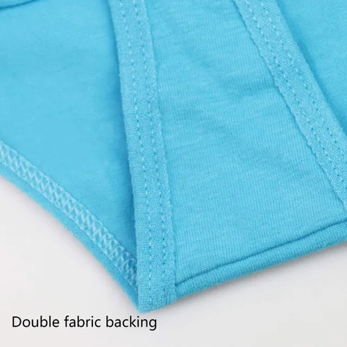 Vista 5 de DRESHOW Paquete de 6 tangas de algodón transpirables y cómodas para mujer, ropa interior de bikini