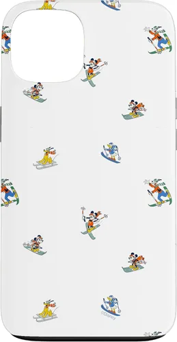 Vista 7 de iPhone 11 Disney Mickey & Pals - Funda para vacaciones de esquí de invierno