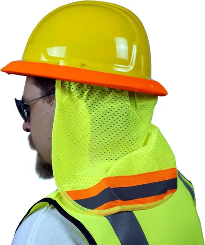 Vista 7 de Best Ever PRO-MADE X1 - Parasol para casco duro. Escudo de cuello premium con cierres de ajuste seguro y toalla de sudor integrada. Se adapta a
