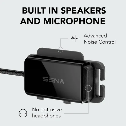 Vista 3 de Sena pi, auriculares universales de intercomunicación Bluetooth, se adapta a la mayoría de cascos de ciclismo y deportes múltiples